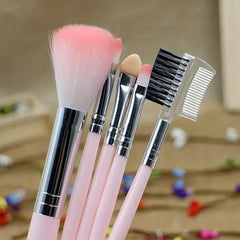 5 Pcs Makeup Brush Set for Beginners Women Eye Shadow Foundation