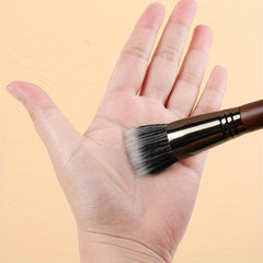 Flat Head Blush Brush Double Bristles Loose Powder Makeup Brush