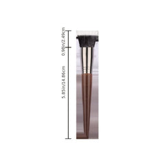 Flat Head Blush Brush Double Bristles Loose Powder Makeup Brush