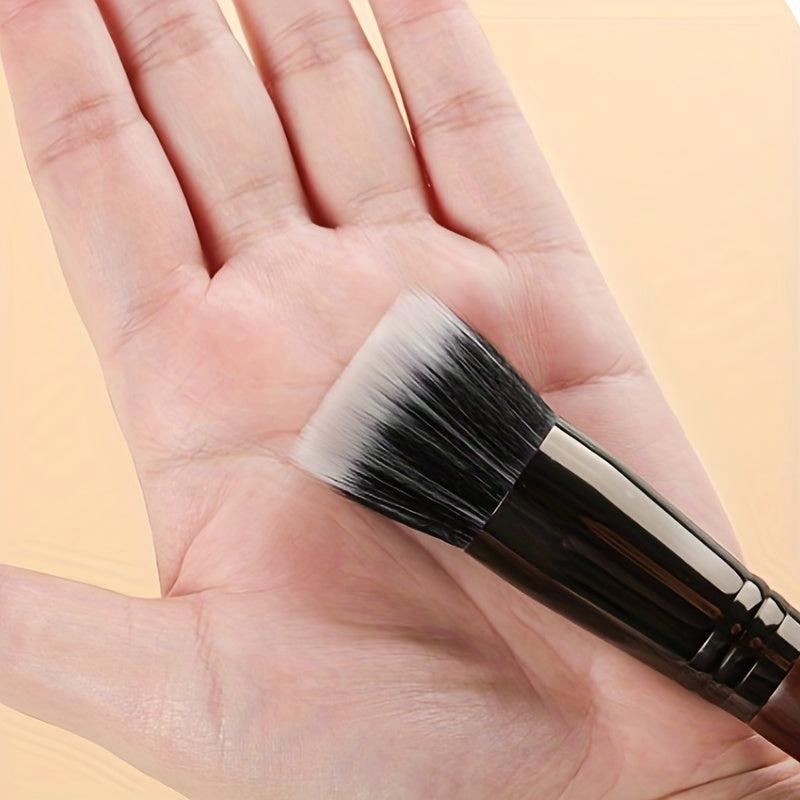 Flat Head Blush Brush Double Bristles Loose Powder Makeup Brush