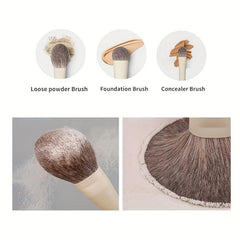 12Pcs Makeup Set with Brushes, Cleaner Pad & Sponge