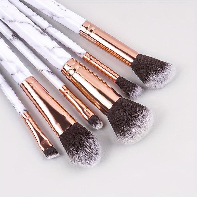 6pcs Marble Makeup Brush Set Face Repair Blush Superfine Eye Shadow Multifunctio