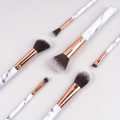 6pcs Marble Makeup Brush Set Face Repair Blush Superfine Eye Shadow Multifunctio