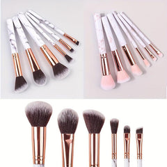 6pcs Marble Makeup Brush Set Face Repair Blush Superfine Eye Shadow Multifunctio