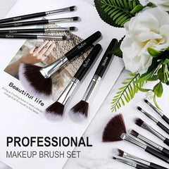 32-Piece Professional Makeup Brush Set Wooden Handle Eyeshadow Face Brushes Kit