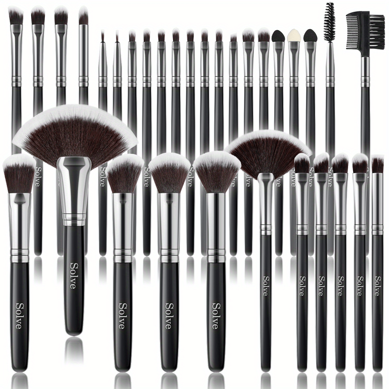 32-Piece Professional Makeup Brush Set Wooden Handle Eyeshadow Face Brushes Kit
