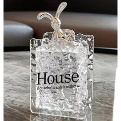 Rabbit Cotton Pad Holder Swab Rod Storage Box