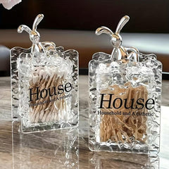Rabbit Cotton Pad Holder Swab Rod Storage Box