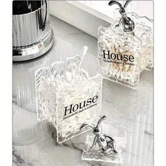 Rabbit Cotton Pad Holder Swab Rod Storage Box
