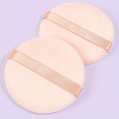 2pcs Large Makeup Powder Puff Soft Cotton Round Sponge Tools