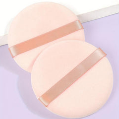 2pcs Large Makeup Powder Puff Soft Cotton Round Sponge Tools