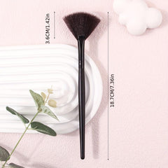 Fan Shape Blush Brush Makeup Tool Highlighter Powder Facial Mask Brush