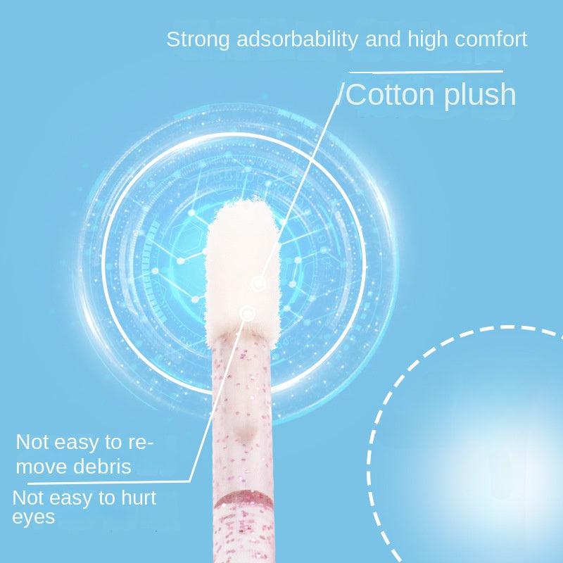 50 Pcs Foam Swab Lip Brush for Makeup Eyelash Tool