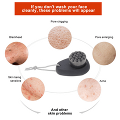 2-in-1 Silicone Face Scrubber Exfoliator