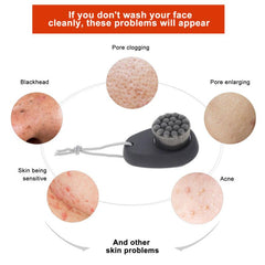 2-in-1 Silicone Face Scrubber Exfoliator