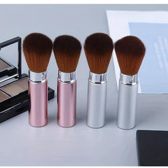 Retractable Kabuki Makeup Brush - Blush Bronzer Powder - Travel Friendly