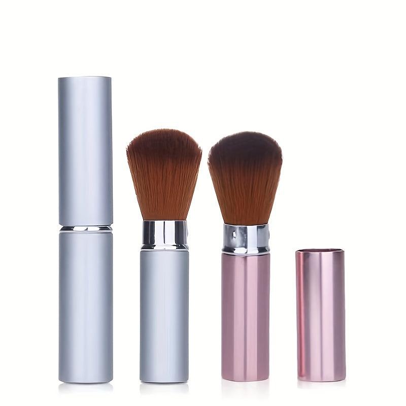 Retractable Kabuki Makeup Brush - Blush Bronzer Powder - Travel Friendly
