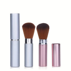 Retractable Kabuki Makeup Brush - Blush Bronzer Powder - Travel Friendly