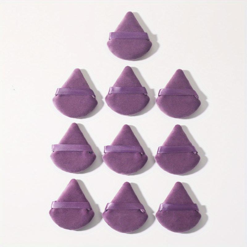10PCS Triangle Powder Puff Face Makeup For Loose Powder Foundation Wet Dry Tool