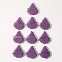 10PCS Triangle Powder Puff Face Makeup For Loose Powder Foundation Wet Dry Tool