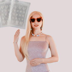 36pcs Acne Pimple Patches Hydrocolloid Heart & Stars Shape Stickers