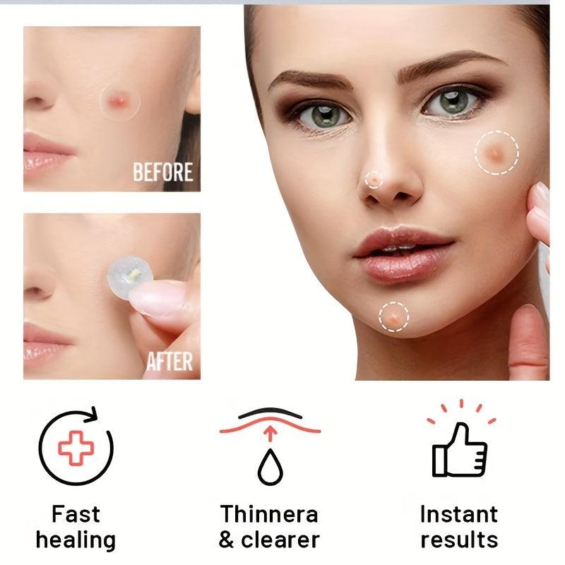 36pcs Acne Pimple Patches Hydrocolloid Heart & Stars Shape Stickers