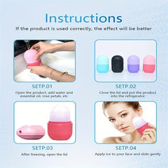 Ice Roller for Face Eyes Neck Brighten Skin Tone Enhance Glow