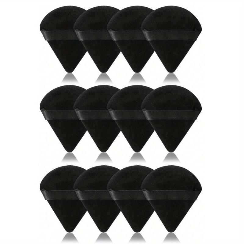 12PCS Triangle Powder Puff Face Cosmetic Makeup Puff For Loose Powder