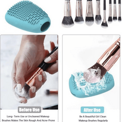 Silicone Makeup Brush Cover Organizer Case for Storage Protect Makeup Bag