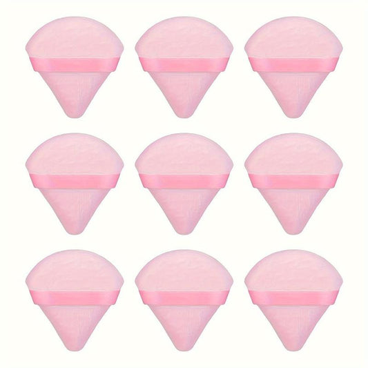 9 Soft Triangle Makeup Puffs for Face Body Foundation Loose Powder