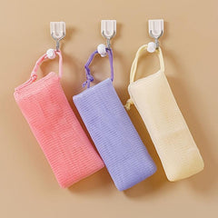 2pcs Exfoliating Mesh Soap Pouch for Shower Body