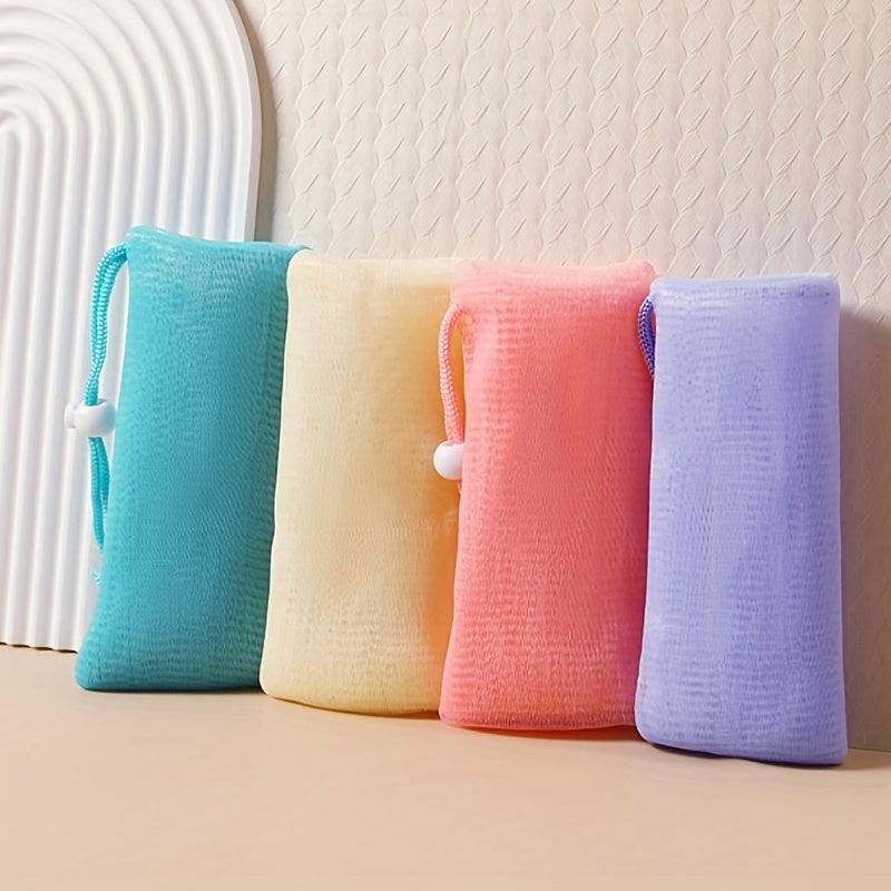 2pcs Exfoliating Mesh Soap Pouch for Shower Body