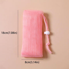 2pcs Exfoliating Mesh Soap Pouch for Shower Body