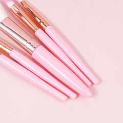 5Pcs Makeup Brushes Set Eye Shadow Eyebrow Eyeliner Blush Foundation Lip