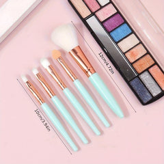 5Pcs Makeup Brushes Set Eye Shadow Eyebrow Eyeliner Blush Foundation Lip