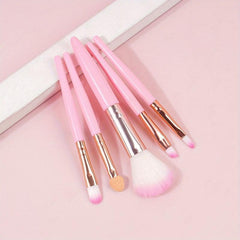 5Pcs Makeup Brushes Set Eye Shadow Eyebrow Eyeliner Blush Foundation Lip