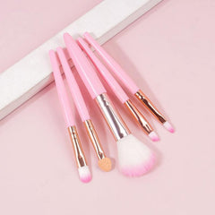 5Pcs Makeup Brushes Set Eye Shadow Eyebrow Eyeliner Blush Foundation Lip