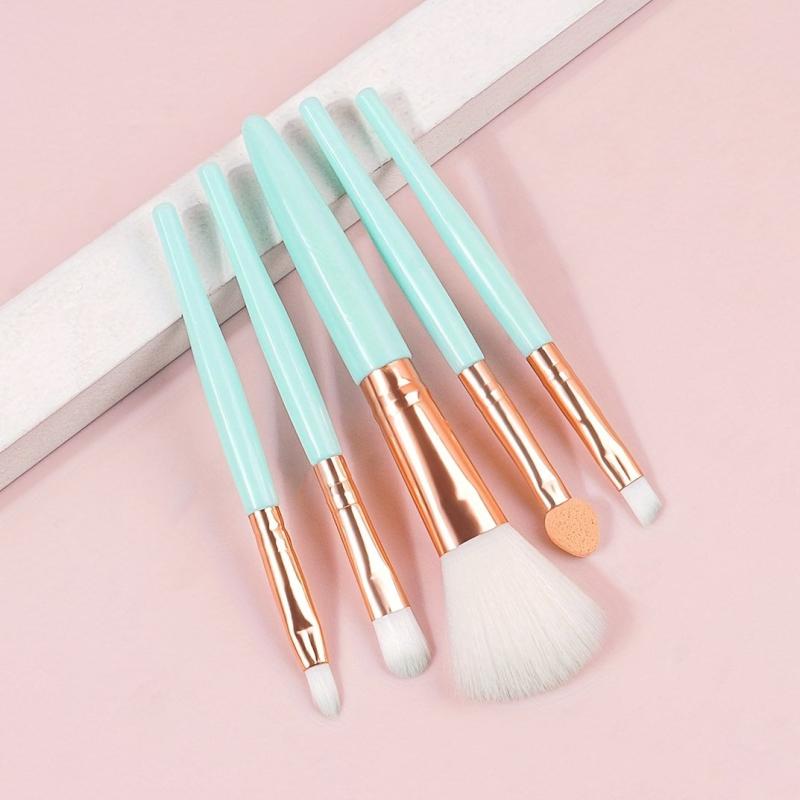 5Pcs Makeup Brushes Set Eye Shadow Eyebrow Eyeliner Blush Foundation Lip