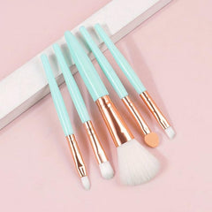 5Pcs Makeup Brushes Set Eye Shadow Eyebrow Eyeliner Blush Foundation Lip