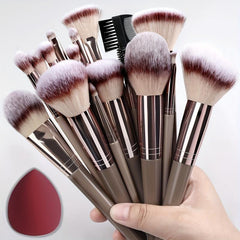 10pcs 20pcs Makeup Brushes Set Bag Foundation Eyebrow Eyeshadow Cosmetic Tool