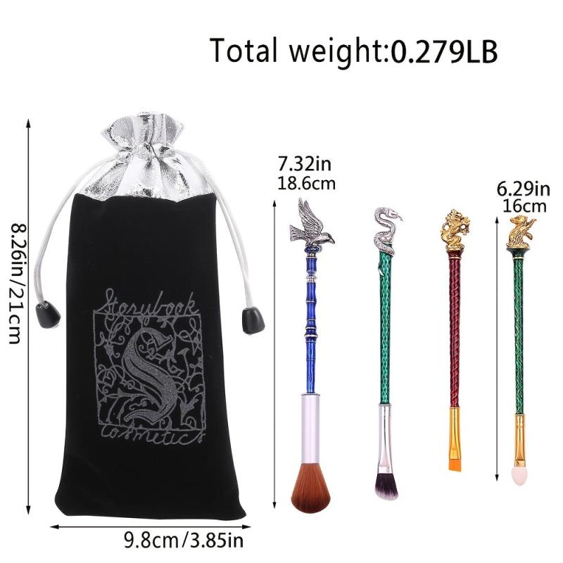5-Piece Makeup Brush Set for Foundation Blush Eyeshadow