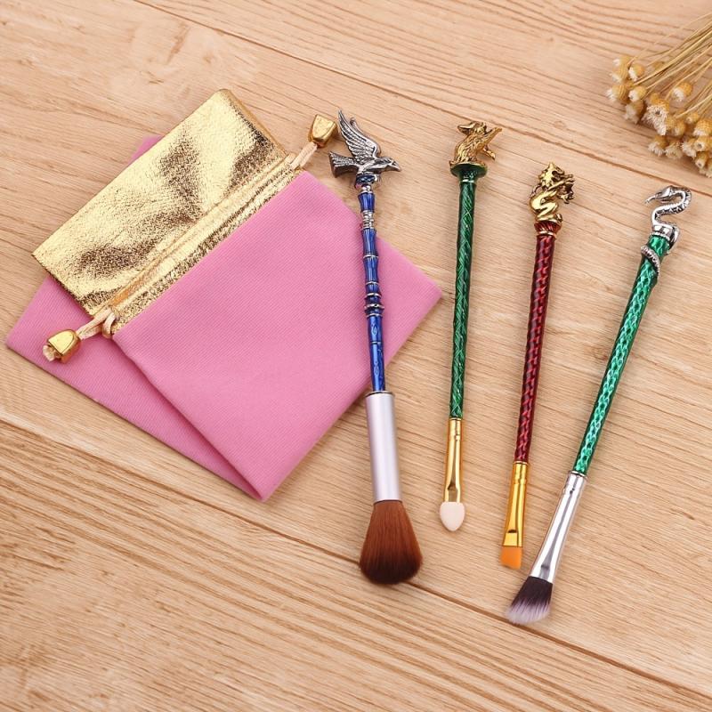 5-Piece Makeup Brush Set for Foundation Blush Eyeshadow
