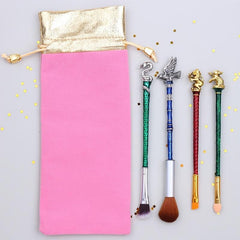5-Piece Makeup Brush Set for Foundation Blush Eyeshadow