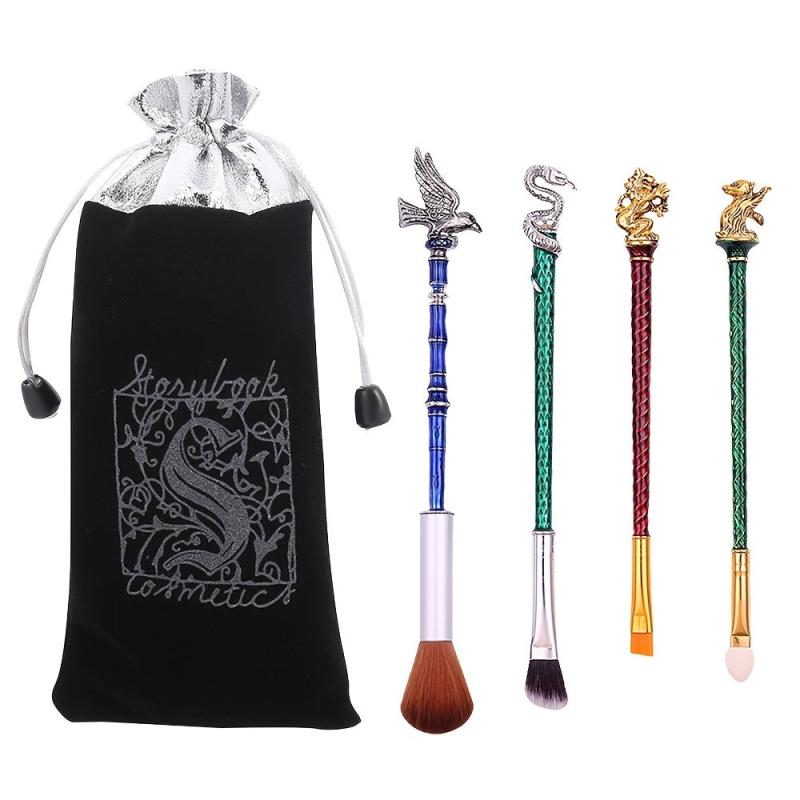 5-Piece Makeup Brush Set for Foundation Blush Eyeshadow