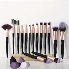 15PCS Pro Makeup Brushes Set Foundation Powder Eyeshadow Concealer
