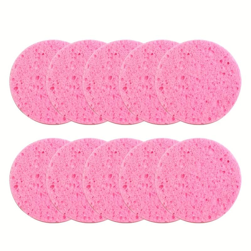 10pcs Exfoliating Facial Sponge, Deep Cleansing Massage and Makeup Removal