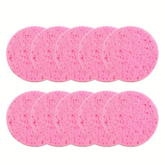 10pcs Exfoliating Facial Sponge, Deep Cleansing Massage and Makeup Removal