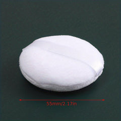 Large Round Makeup Puff Pad With Strap for Loose Mineral Powder