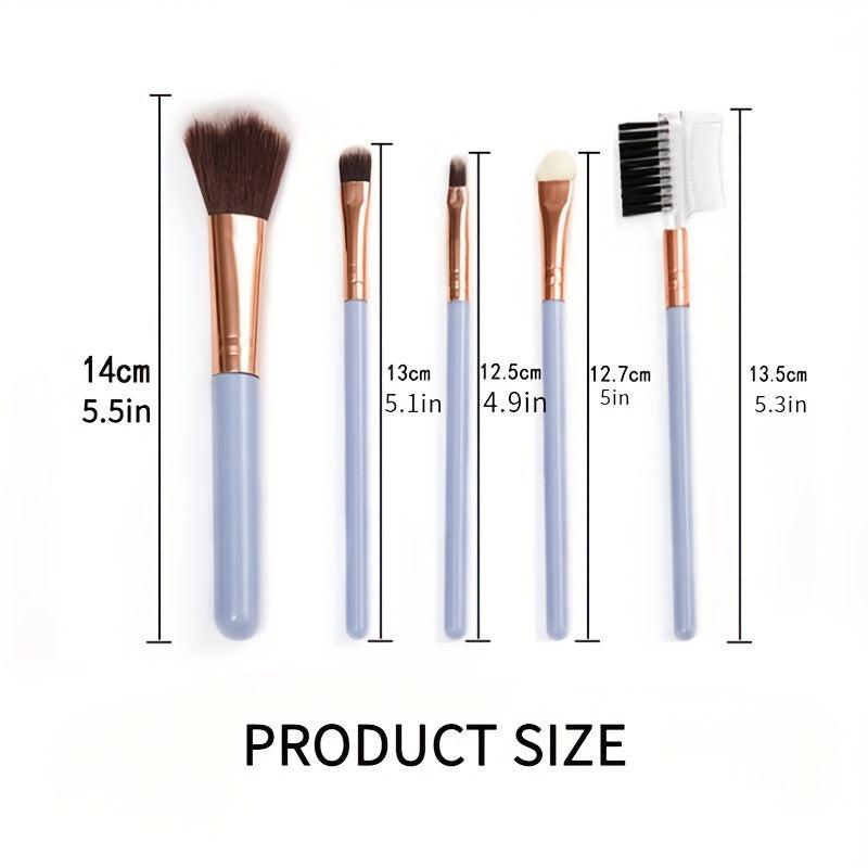5Pcs Makeup Brushes Set Professional Cosmetic Tool Foundation Powder Blush