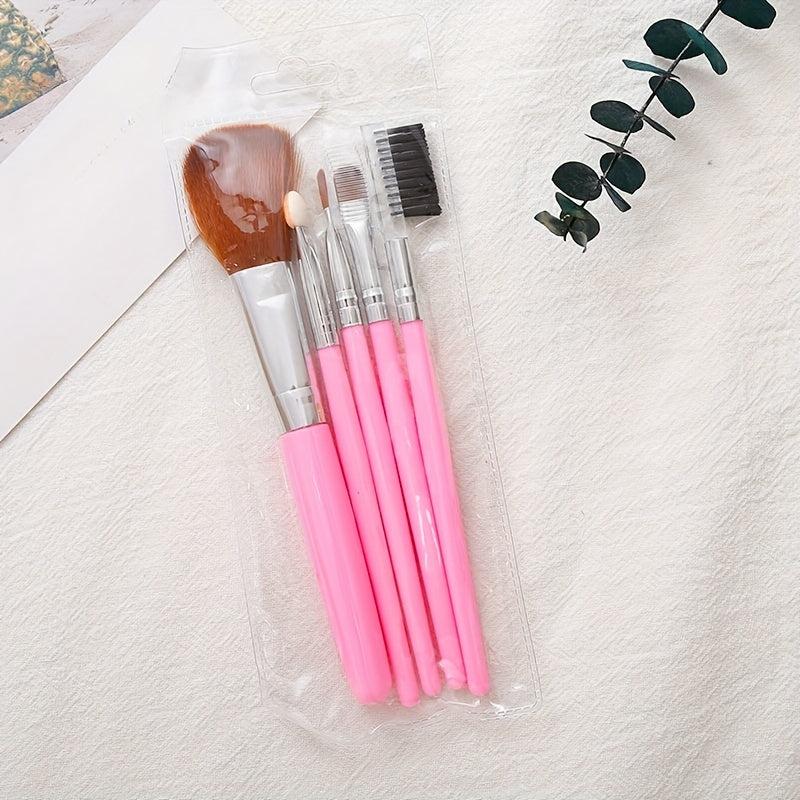5Pcs Makeup Brushes Set Professional Cosmetic Tool Foundation Powder Blush